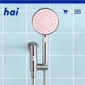 Rose Quartz hai smart showerhead
